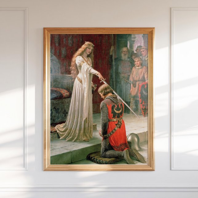 Poster Leighton Accolade Knighting Art Pre Raphaelite (Criador carregado)