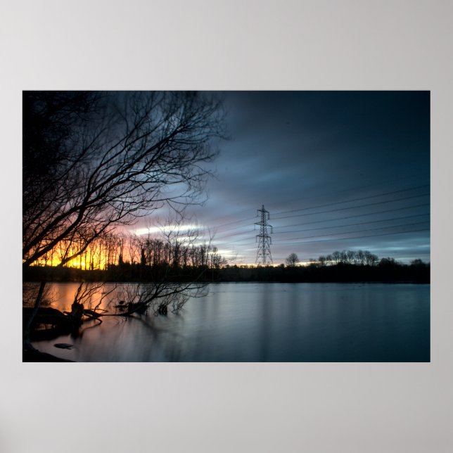 Poster Leighton Buzzard Winter Sunrise (7797) (Frente)