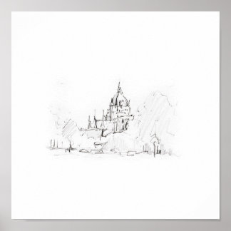 Poster Leinwanddruck Kunstdruck Hannover Rathaus