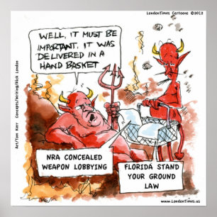 Póster Leis de Defesa Florida Stand Your Ground Visite o 