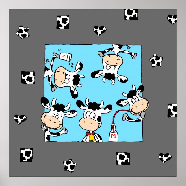 Póster Leite de bebendo (Frente)