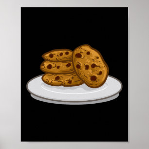 Poster Leite E Artigos De Cookie Que Correspondam Ao Cook