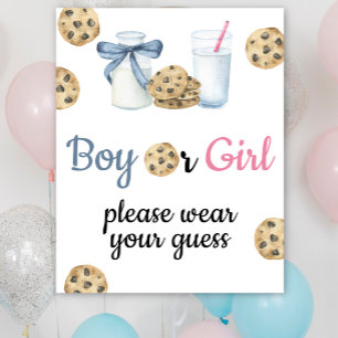 Poster Leite e Cookies - vista seu palpite