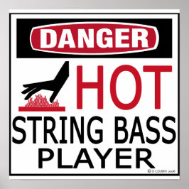 Póster Leitor de Bass de String Quente