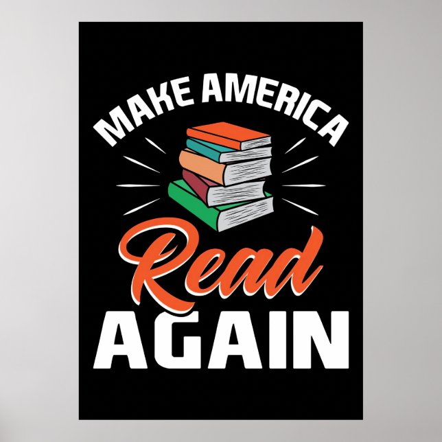 Poster Leitor Presente Faz a América Ler Novamente (Frente)
