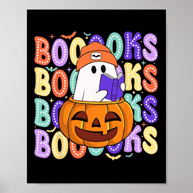 Poster Leitura da Bibliotecária do Halloween do Professor (Frente)