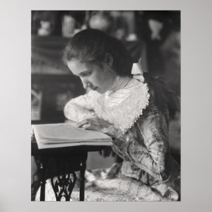 Póster Leitura da menina do Victorian