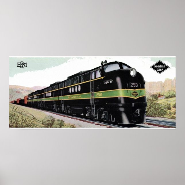 Poster Leitura das Linhas Ferroviárias FT 250 (Frente)