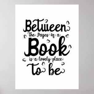 Poster Leitura De Arte Entre O Papel De Um Livro