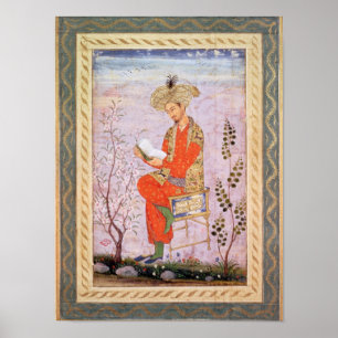 Póster Leitura de Babur, Mughal