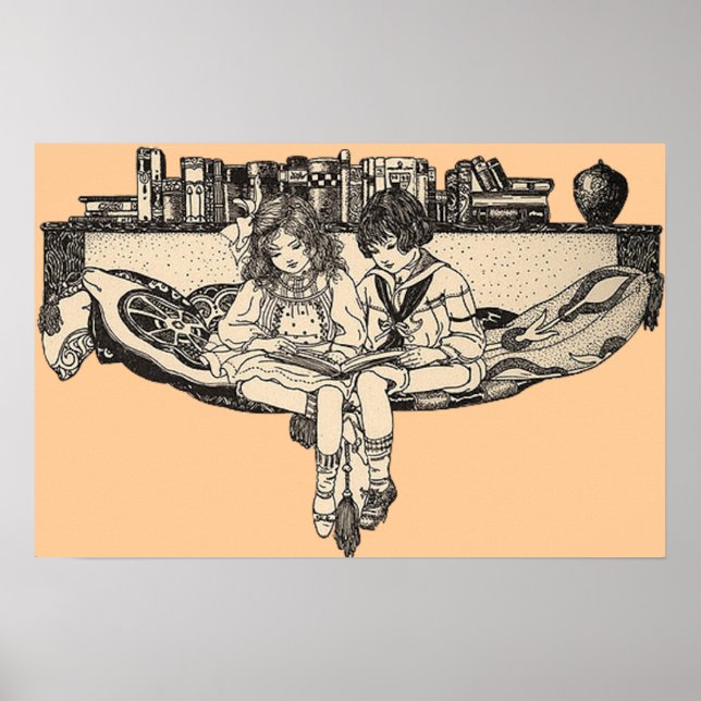 Póster Leitura de Garotas e Meninos (Frente)