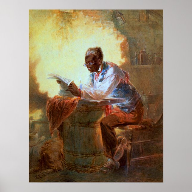 Póster Leitura de jornais por Candlelight (Frente)