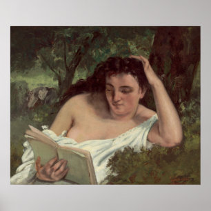 Poster Leitura de Jovem - Gustave Courbet Belas Artes