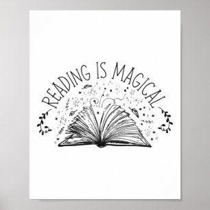 Poster Leitura De Livro É Magia