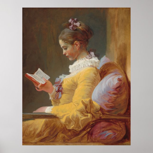 Poster Leitura de Menina - Jean Fragonard Fine Art (Frente)