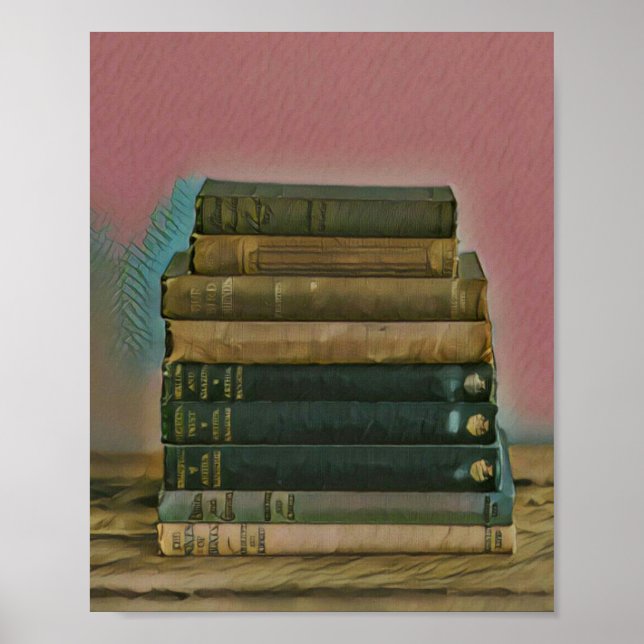 Poster Leitura de presente de trabalho de arte (Frente)
