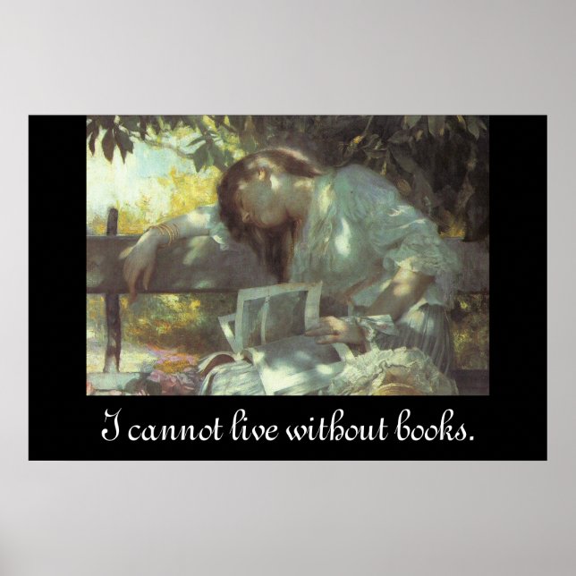 Póster Leitura de Vintage (Frente)