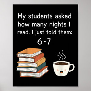 Poster Leitura Divertida 67 Seis Sete Meme Professor de I