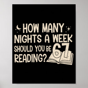 Poster Leitura Divertida 67 Seis Sete Meme Professor de I