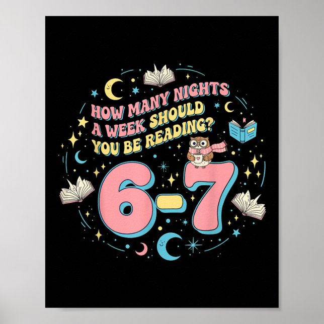 Poster Leitura Divertida 67 Seis Sete Meme Professor de I (Frente)