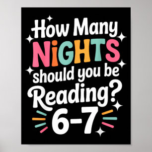 Poster Leitura Divertida 6 7 Seis Sete Meme Livro Engliea