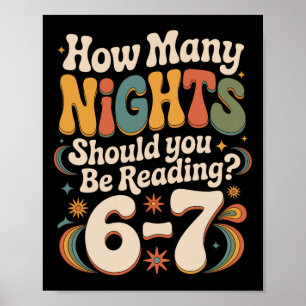 Poster Leitura Divertida 6 7 Seis Sete Meme Professor de