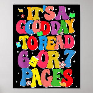 Poster Leitura Divertida Seis Sete É Um Bom Dia Para Ler