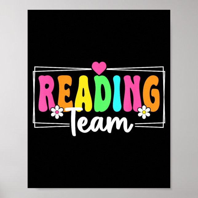 Poster Leitura Equipe Professor Volta às Aulas Leitura (Frente)