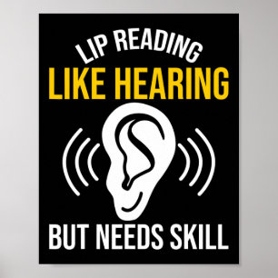 Poster Leitura Labial Como Surdos Ouvindo