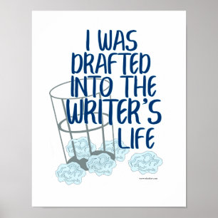 Poster Lema do Processo de Autor Rascunho da Vida de Escr