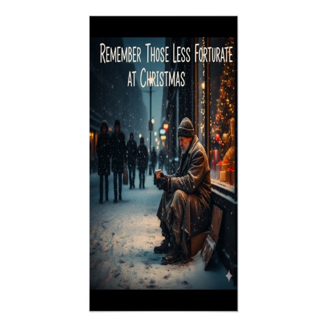 PÓSTER LEMBARE-SE DOS MENOS AFORTUNADOS NO NATAL (Frente)