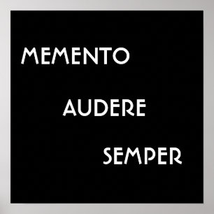 PÓSTER LEMBRANÇA AUDERE SEMPER