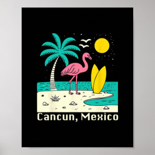 Poster Lembrança De Cancun México Família Correspondente 