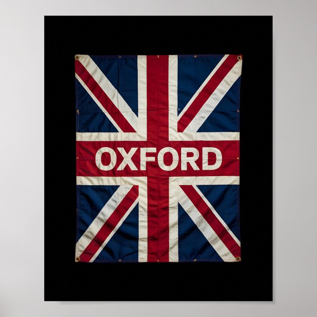 Poster Lembrança de Férias de Oxford Inglaterra Grã-Breta (Frente)