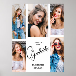 Poster Lembrança de Formatura com Múltiplas Fotos