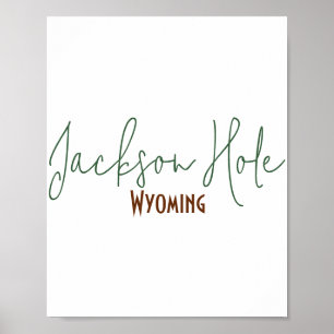 Poster Lembrança de Jackson Hole, Wyoming