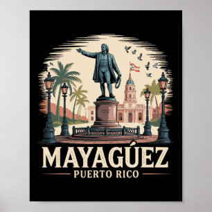 Poster Lembrança de Mayaguez Porto Rico