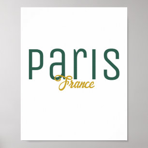 Poster Lembrança de Paris, França