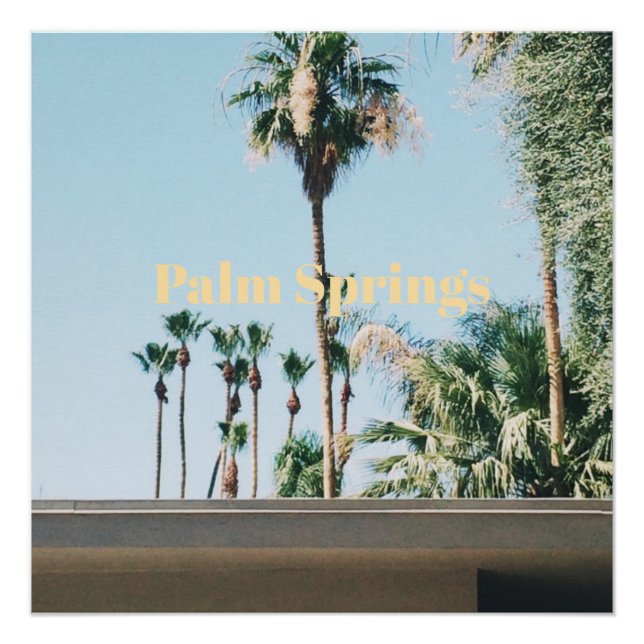 Póster Lembrança de viagem de Palm Springs (Frente)