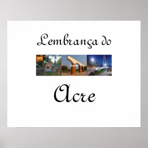 Poster lembrança do Acre