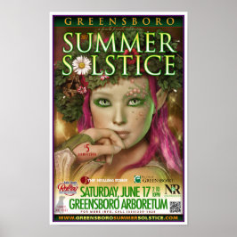 Poster Lembrança do Solstício de Verão de Greensboro 2017