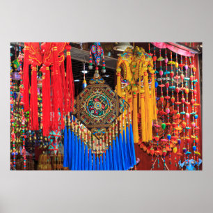 Póster Lembranças coloridas em uma loja, China