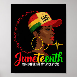 Poster Lembrando Meus Ancestrais Juneteenth Cabelo Natura