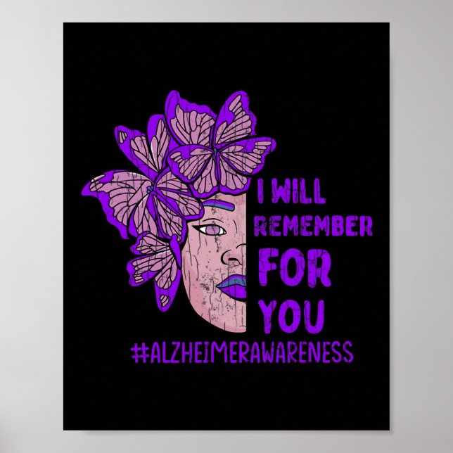 Poster Lembrar-me-ei, para ti, do Alzheimer Awarenes (Frente)