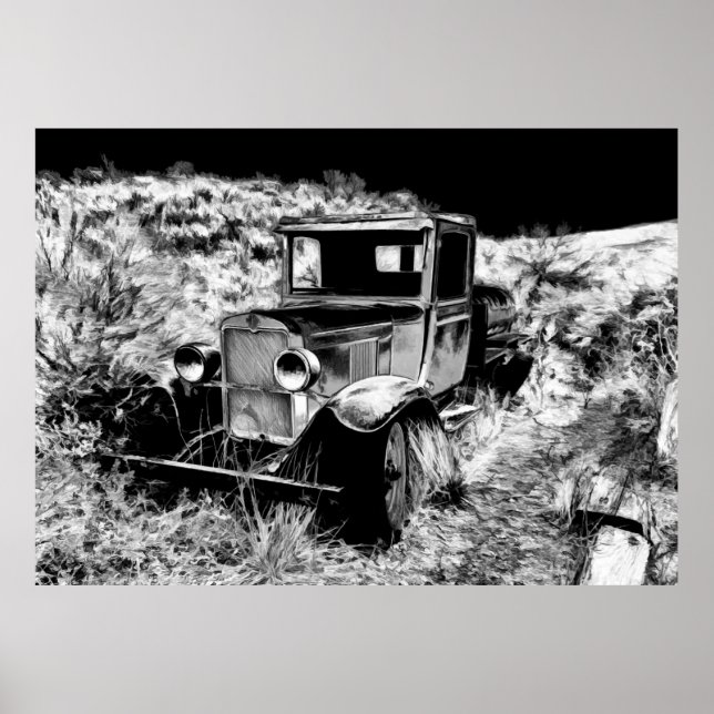 Poster Lembrar Quando - Caminhão Vintage (Frente)