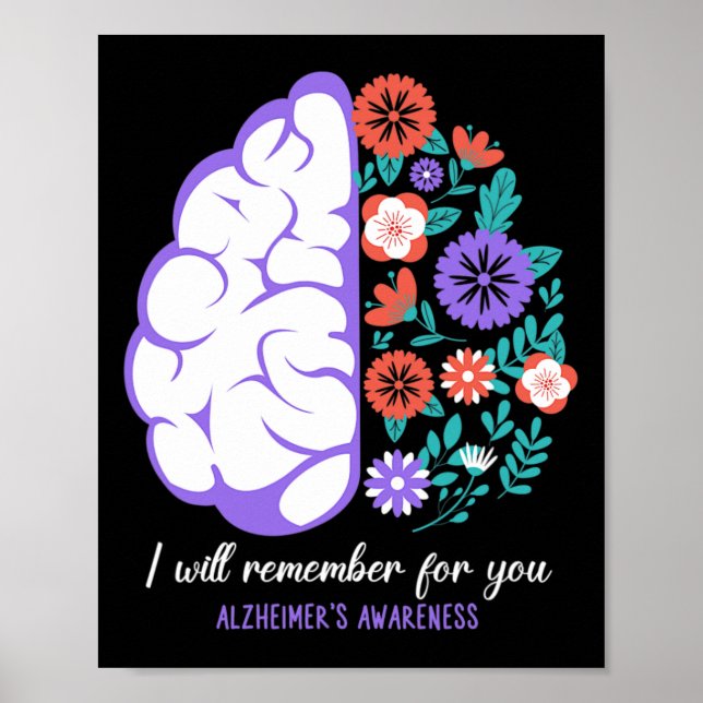 Poster Lembrar-se-á da sua consciência de Alzheimerheimer (Frente)