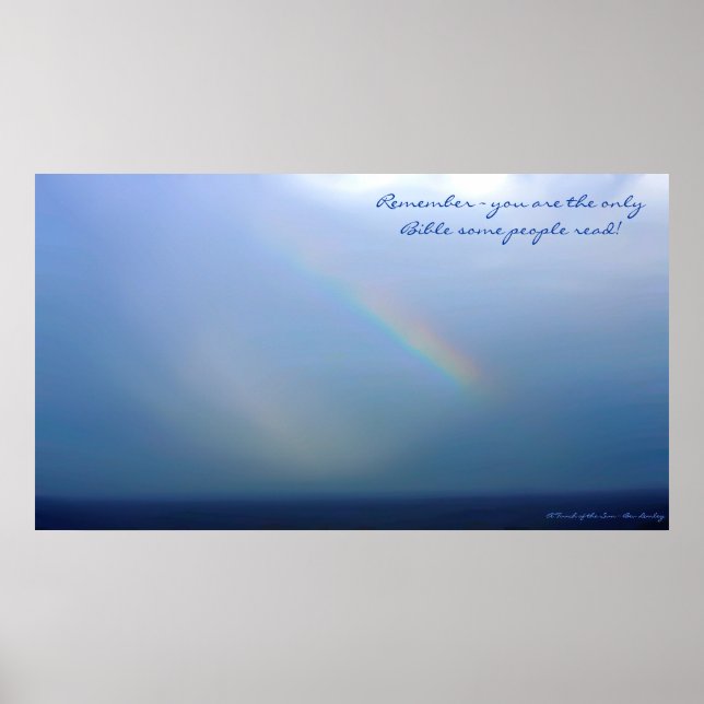 Póster Lembrar ~ Você é a única Bíblia que algumas Pessoa (Frente)