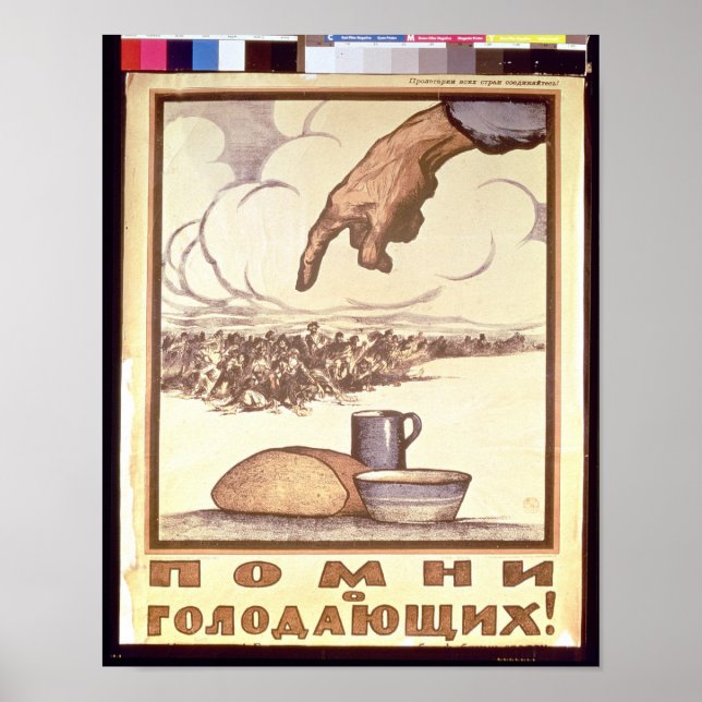 Poster Lembre-se da Fome, poster, 1921 (Frente)