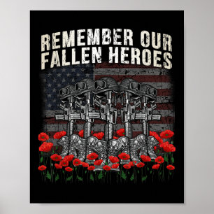 Poster Lembre-se do nosso Memória Soldado Vermelho de Her