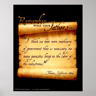 Poster - Lembre-se do que seus pais disseram